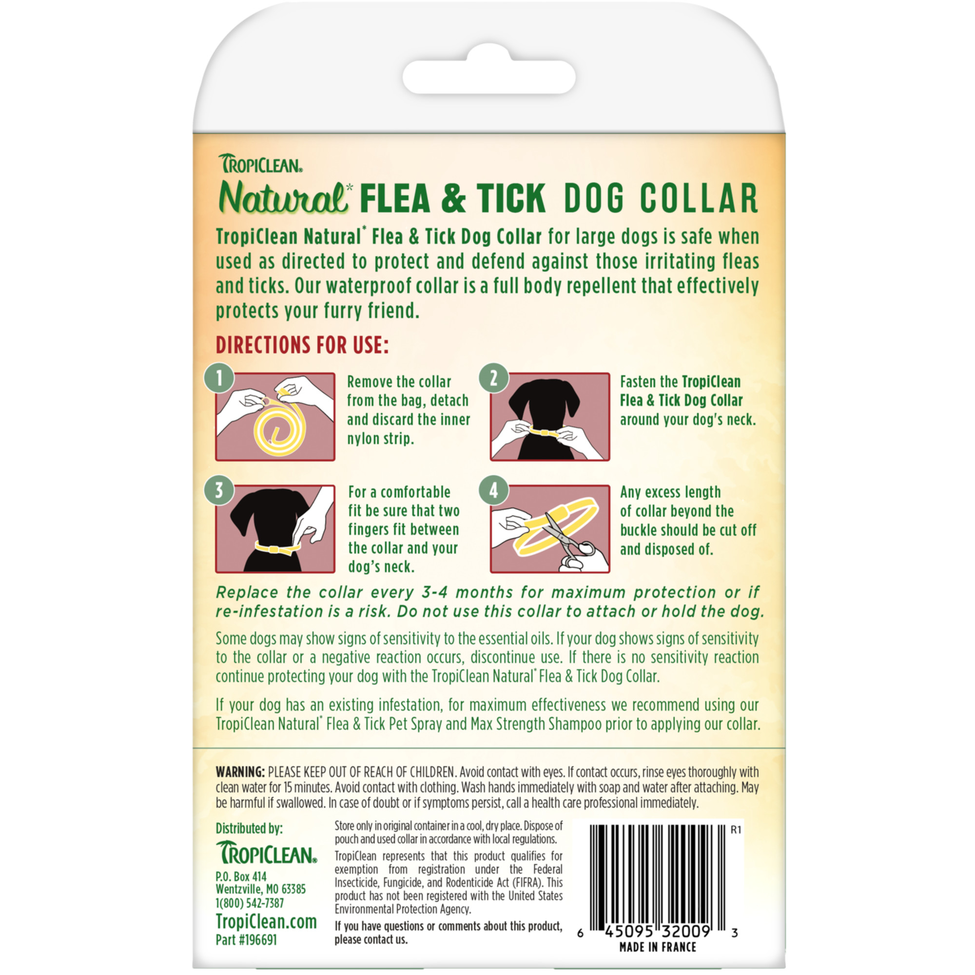 Flea & Tick Repellent Collar for Large Dogs