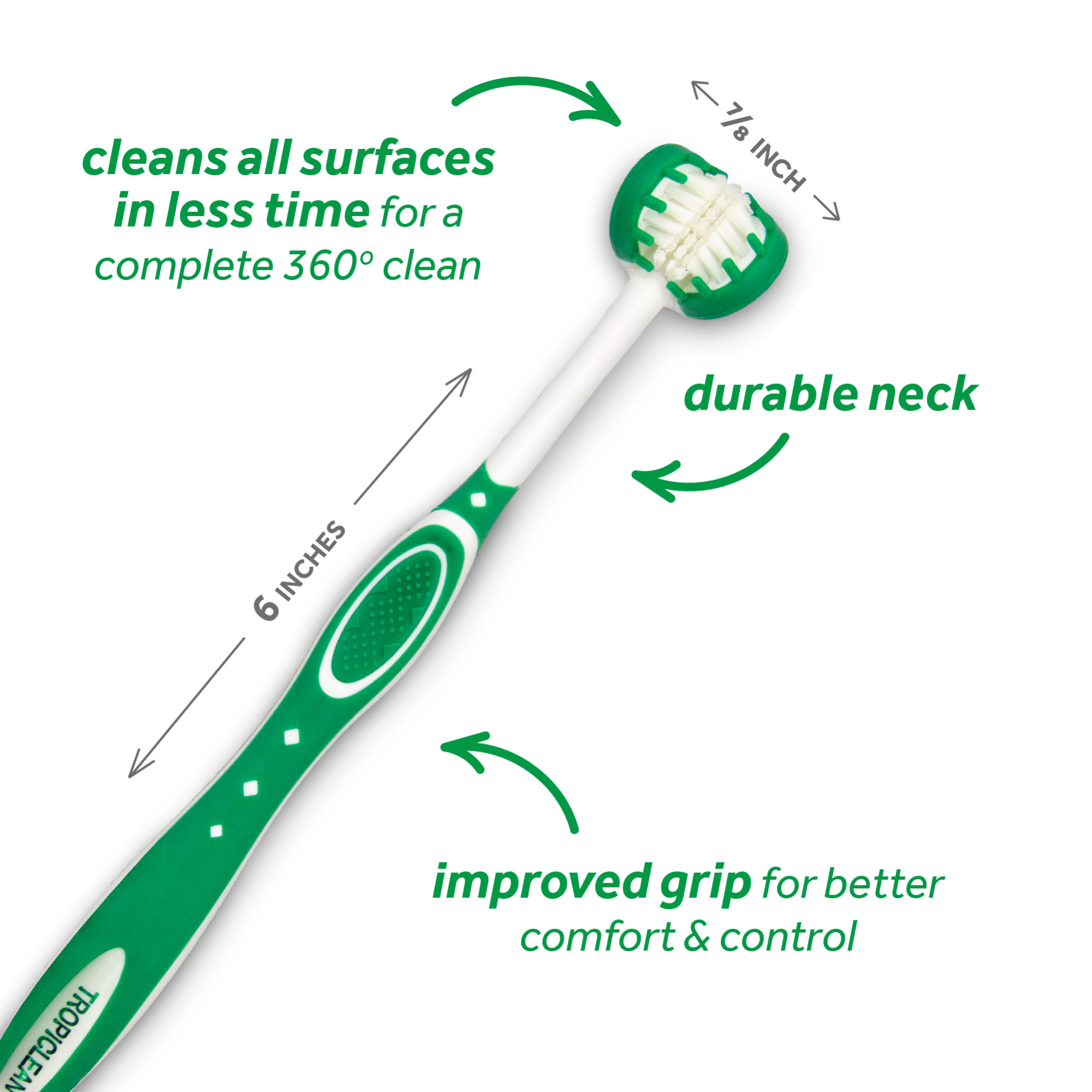 Tripleflex Toothbrush for Small/Medium Dogs