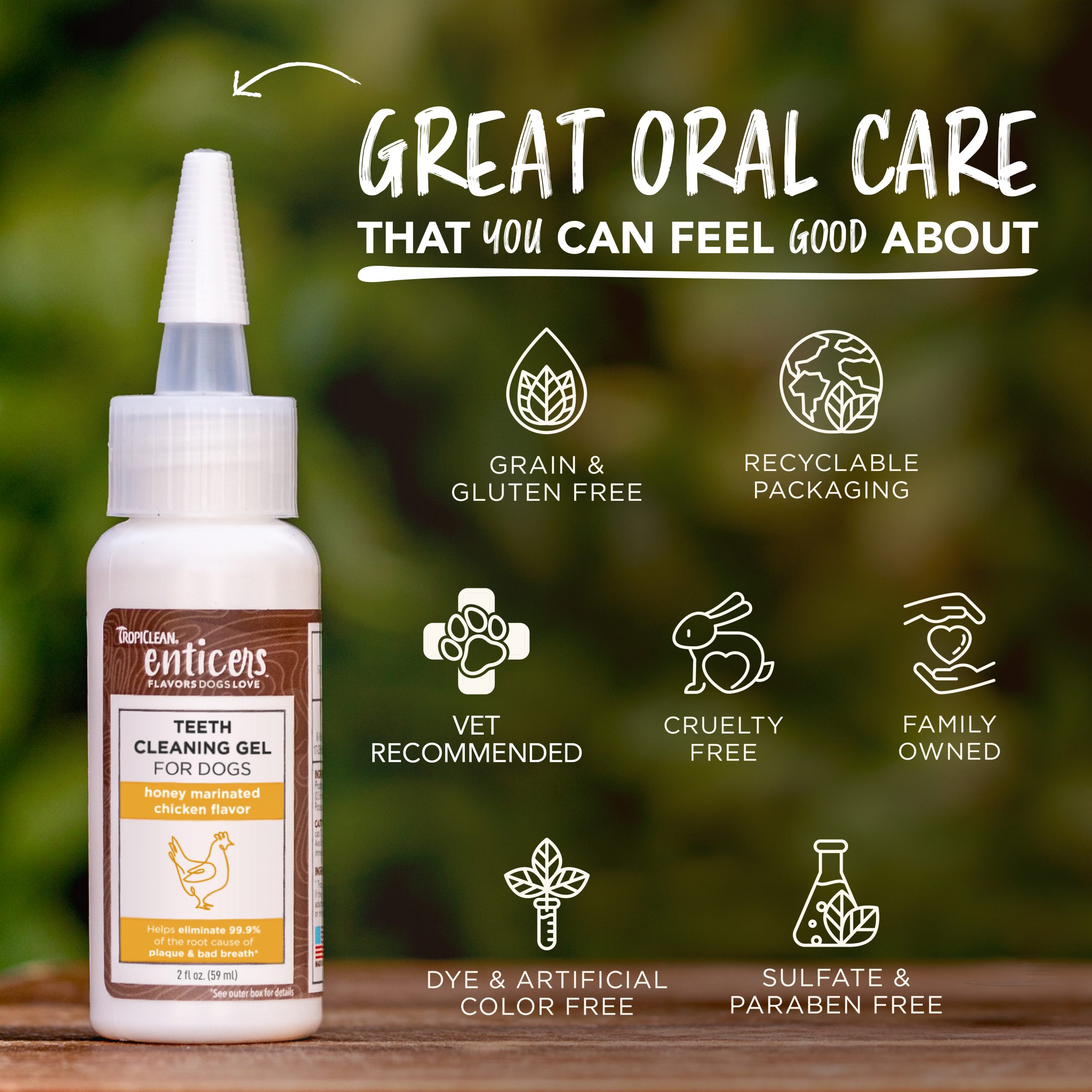 Teeth Cleaning Gel for Dogs – Honey Marinated Chicken Flavor