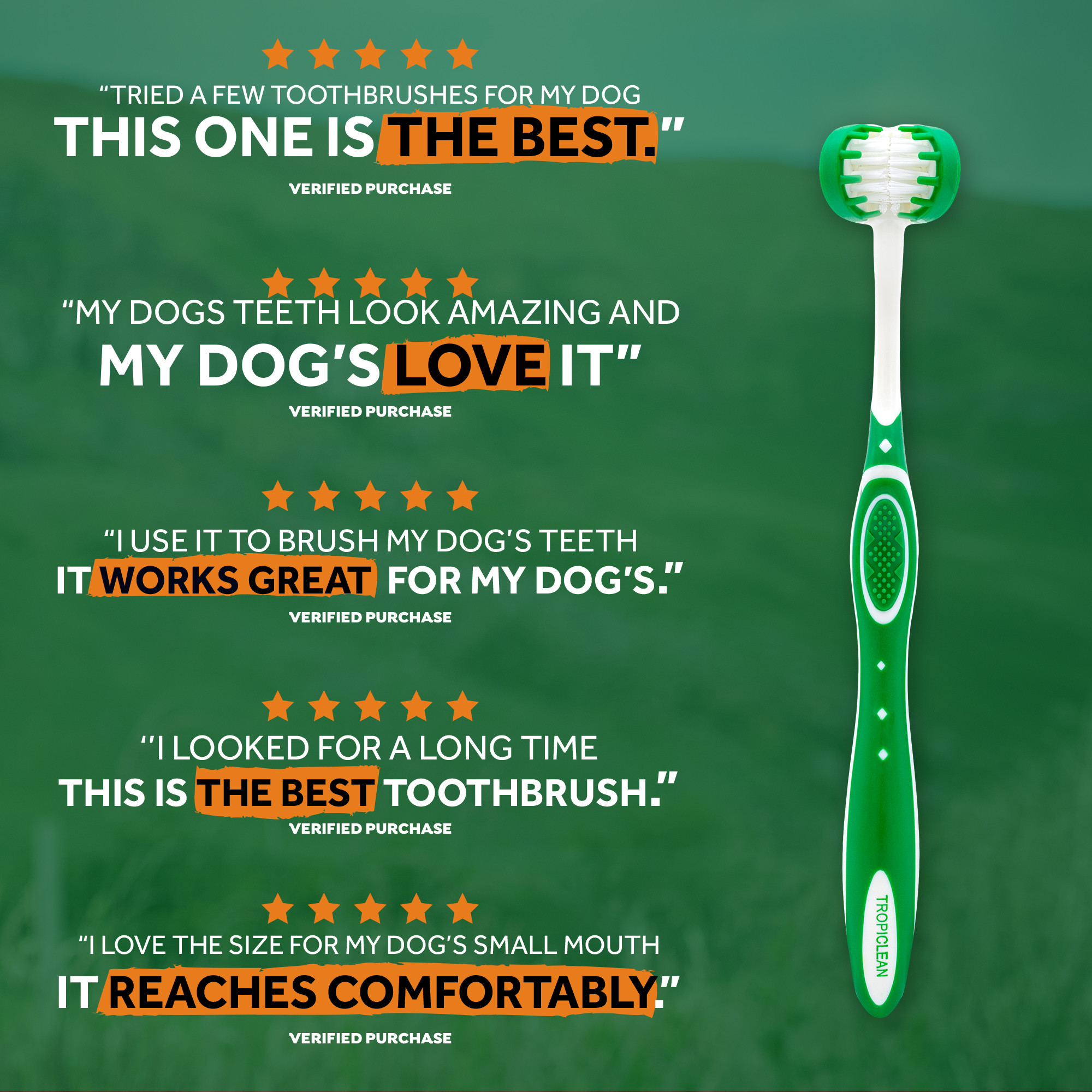 Tripleflex Toothbrush for Large Dogs