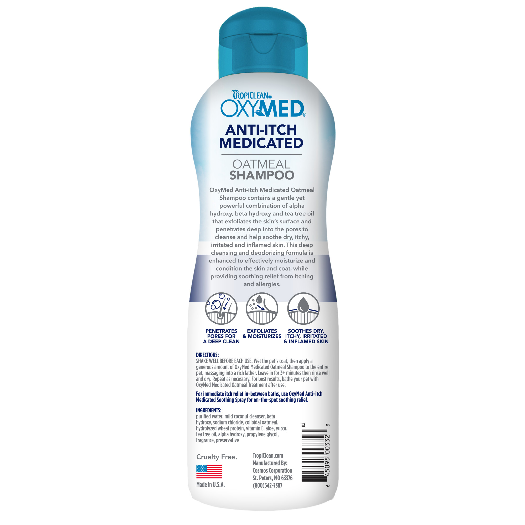 Anti-Itch Medicated Oatmeal Shampoo for Pets
