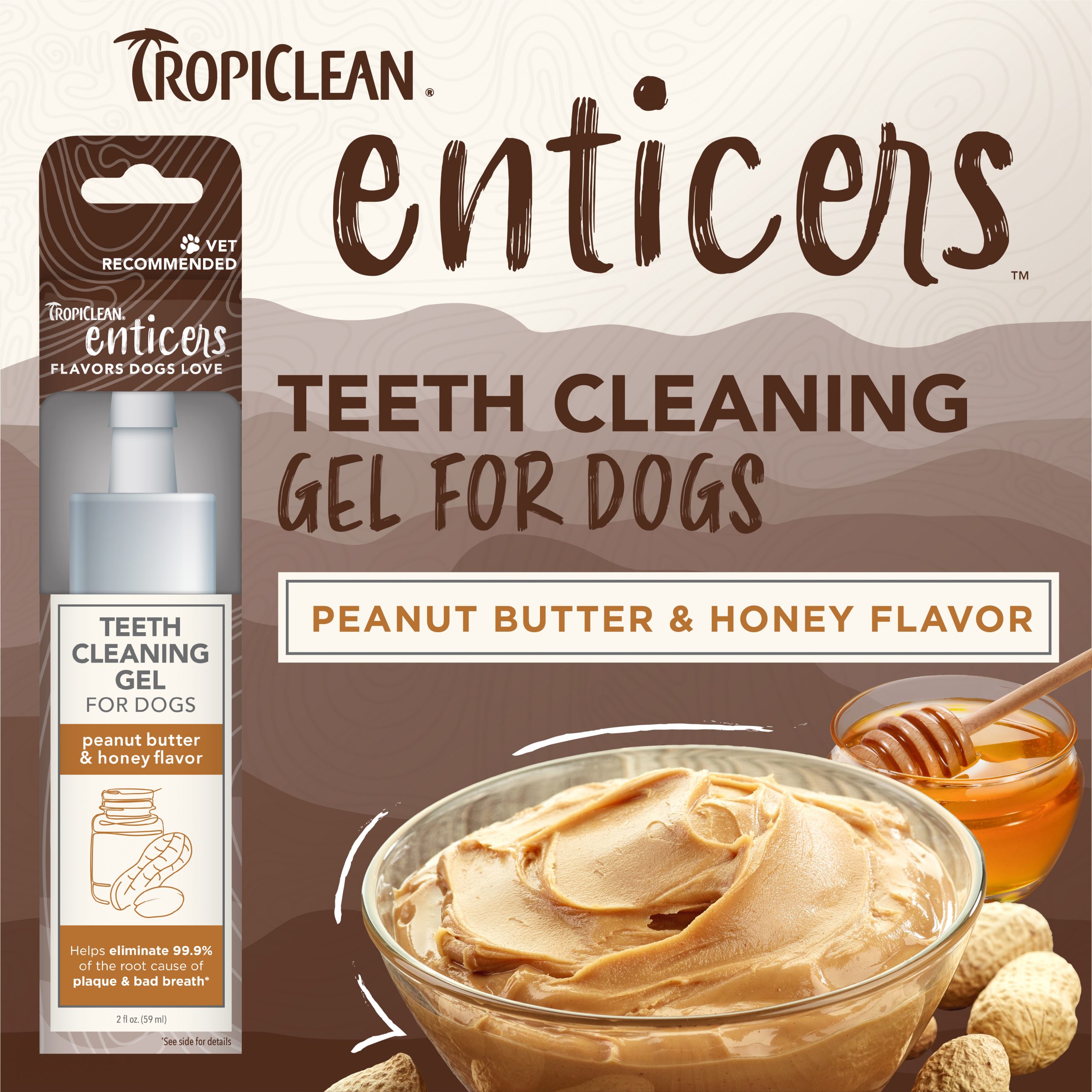 Teeth Cleaning Gel for Dogs – Peanut Butter & Honey Flavor