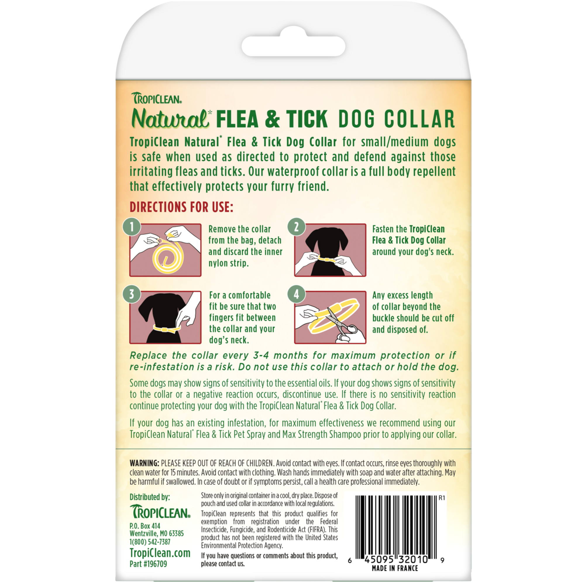 Flea & Tick Repellent Collar for Small Dogs