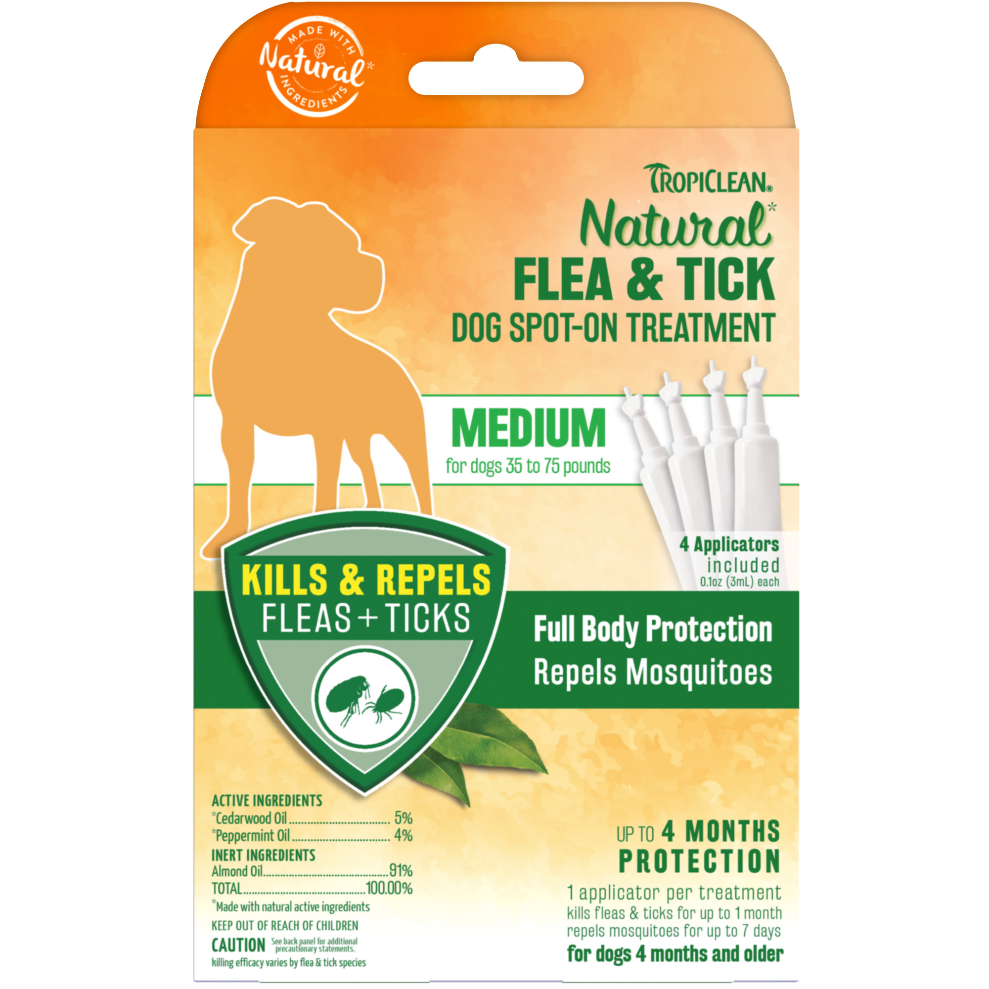 Flea & Tick Spot-On Treatment for Medium Dogs