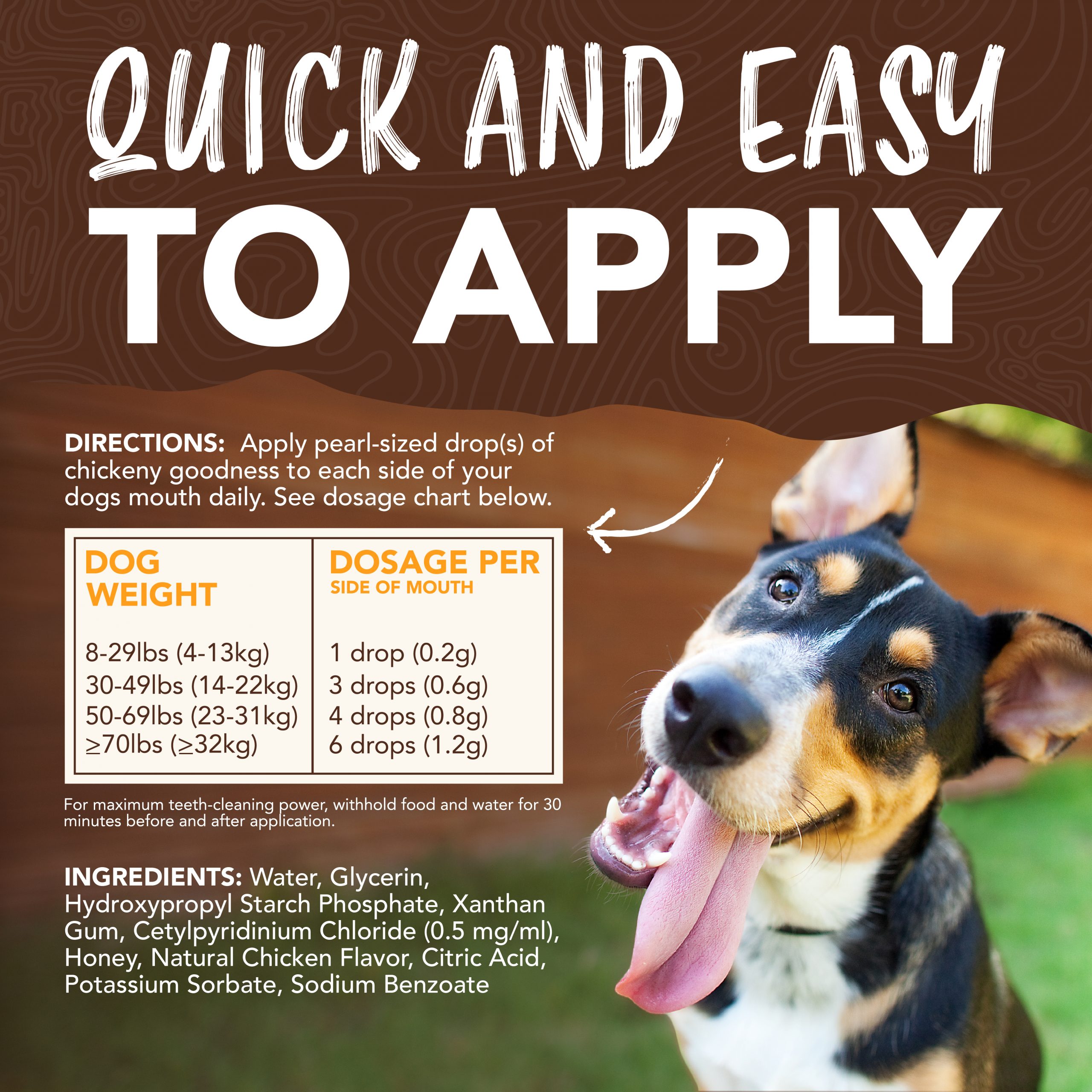 Teeth Cleaning Gel for Dogs – Honey Marinated Chicken Flavor
