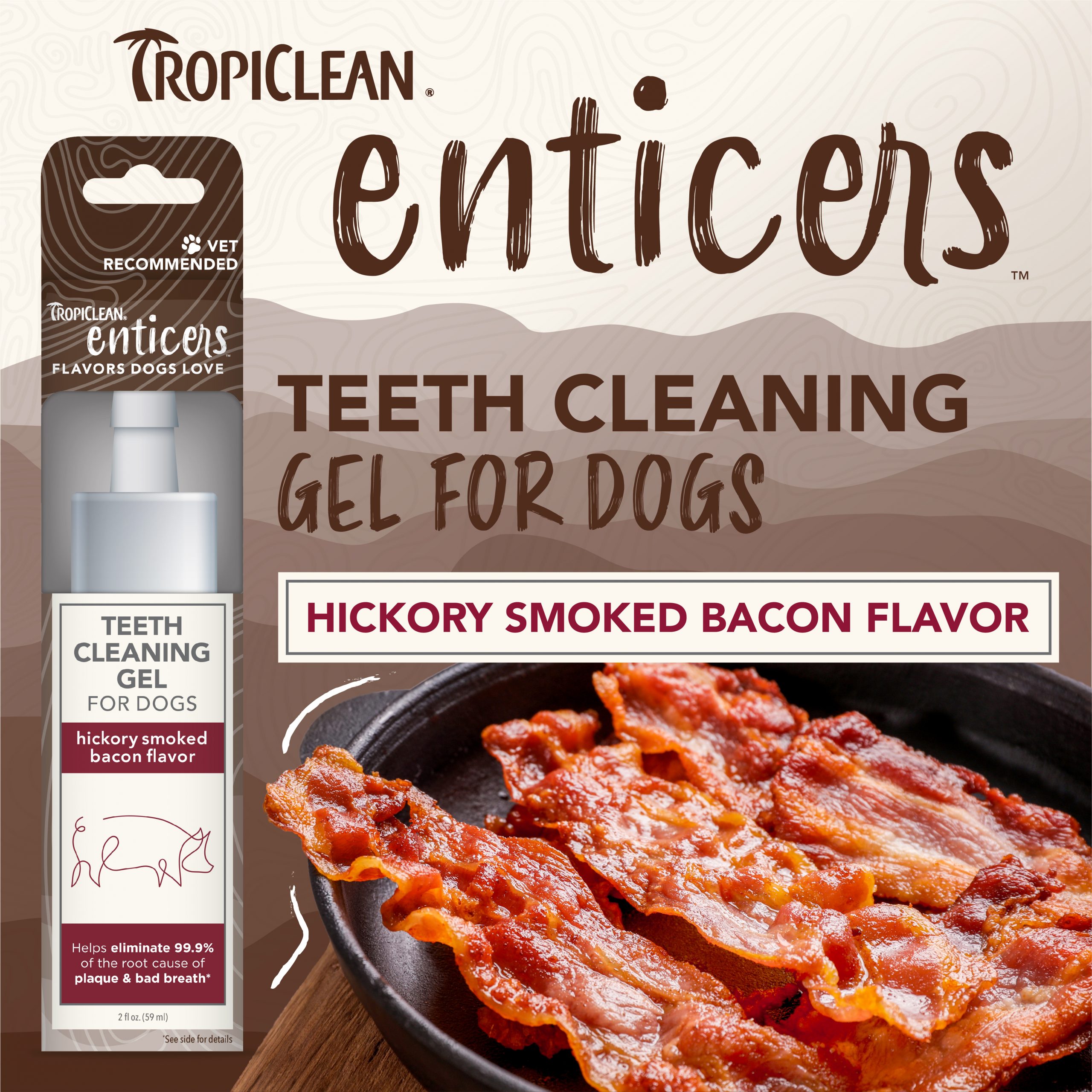 Teeth Cleaning Gel for Dogs – Hickory Smoked Bacon Flavor