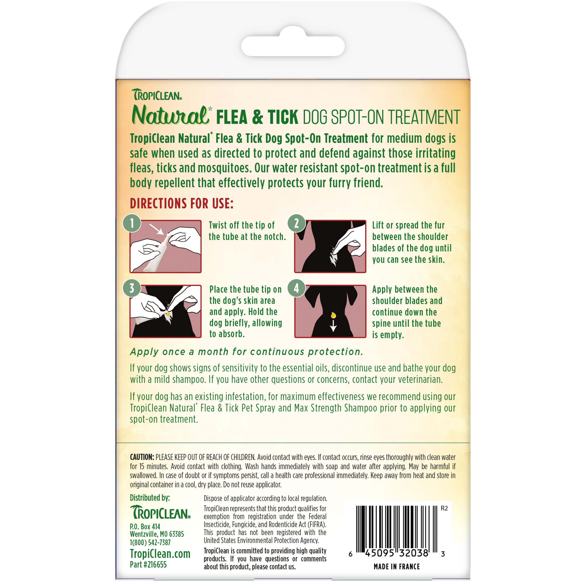 Flea & Tick Spot-On Treatment for Medium Dogs