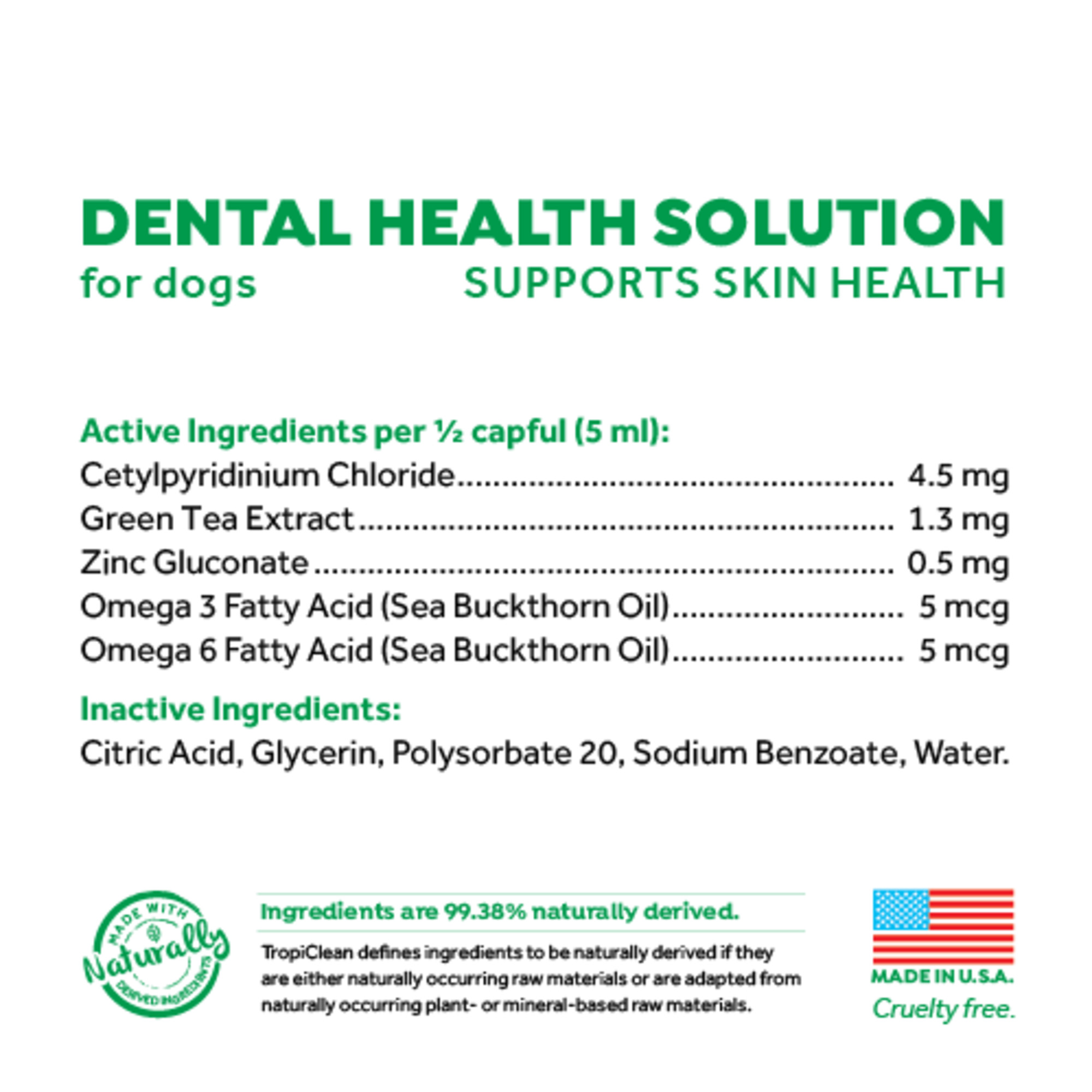 Dental Health Solution Plus Supports Skin Health for Dogs