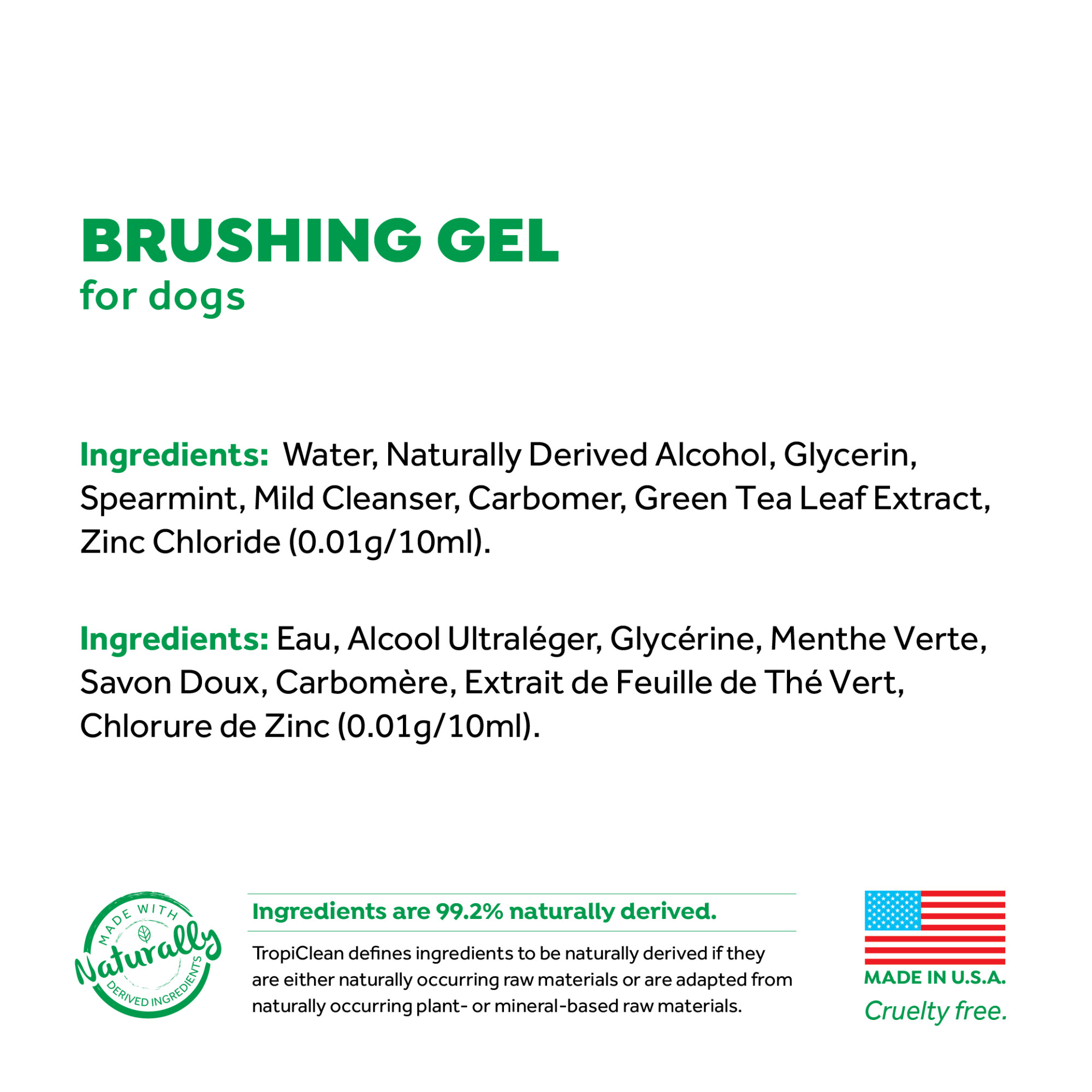 Oral Care Brushing Gel for Dogs