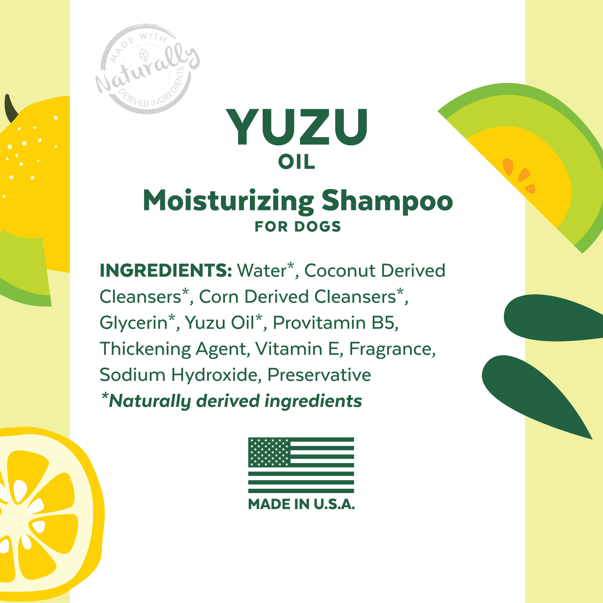 Yuzu Oil Moisturizing Shampoo for Dogs