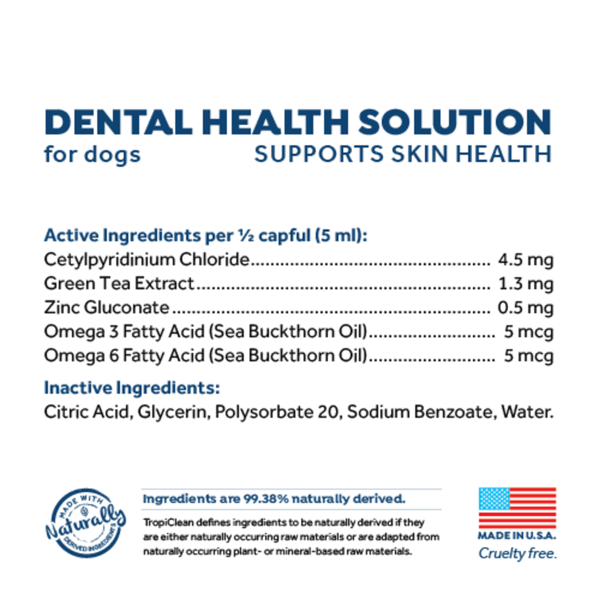 Dental Health Solution Plus Supports Skin Health for Dogs