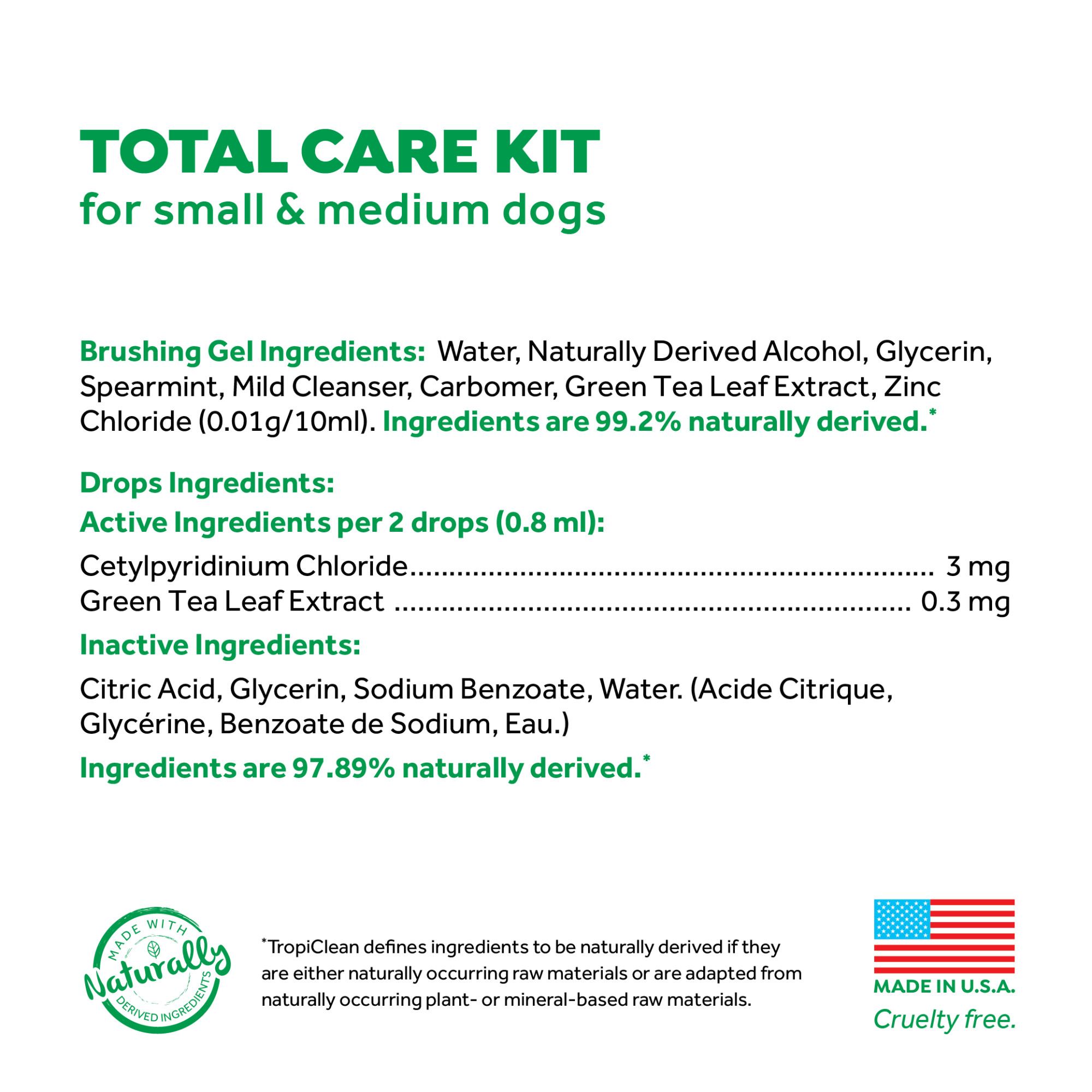 Total Care Kit for Small/Medium Dogs