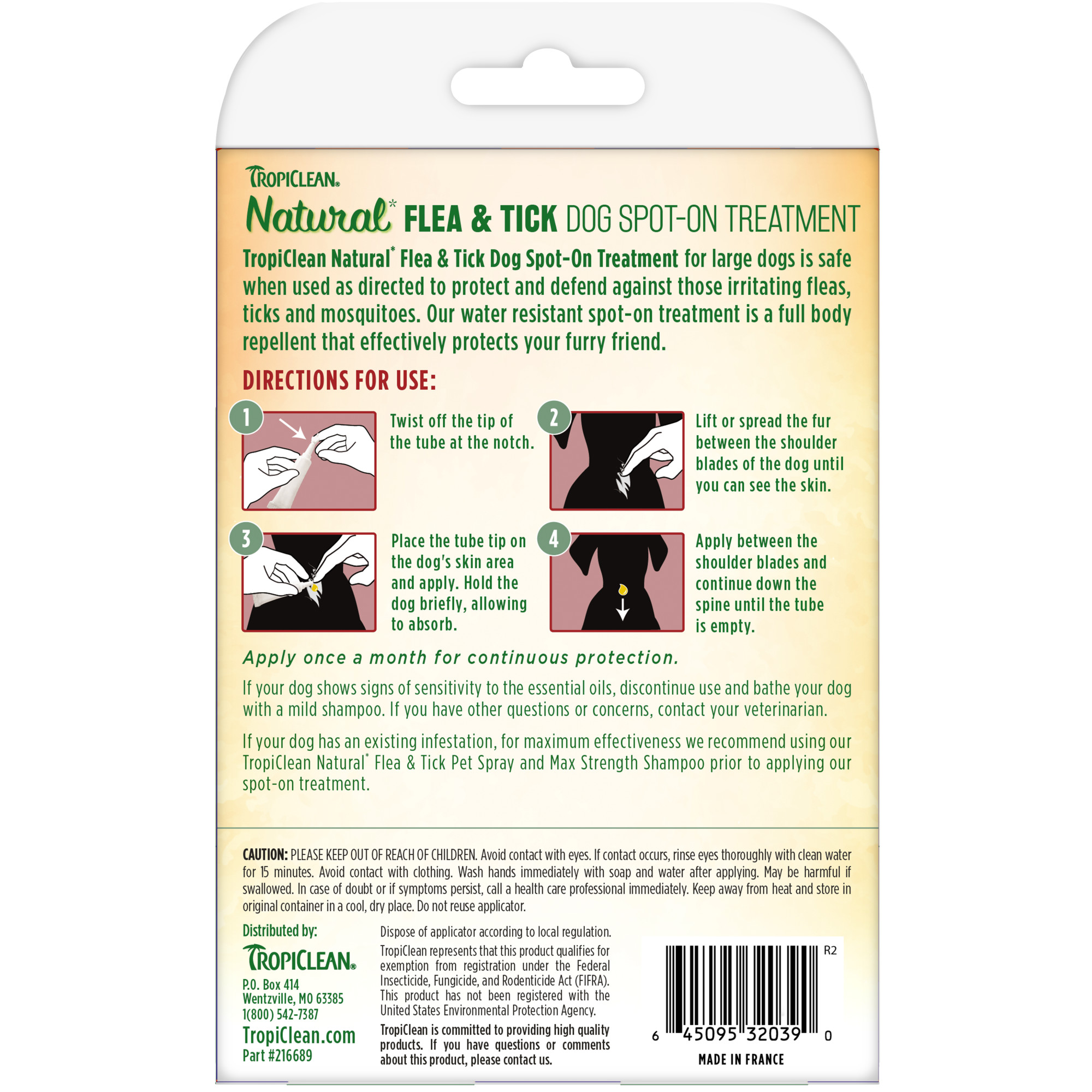 Flea & Tick Spot-On Treatment for Large Dogs