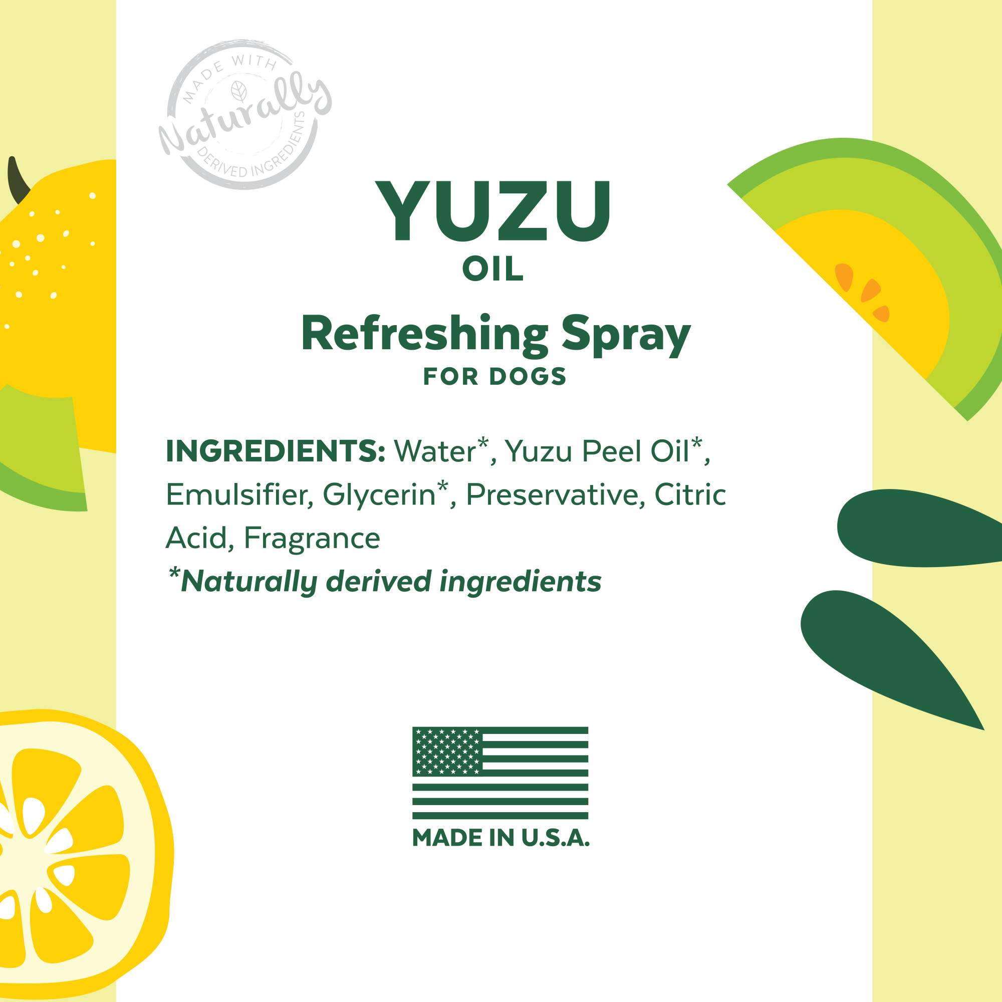 Yuzu Oil Refreshing Spray for Dogs
