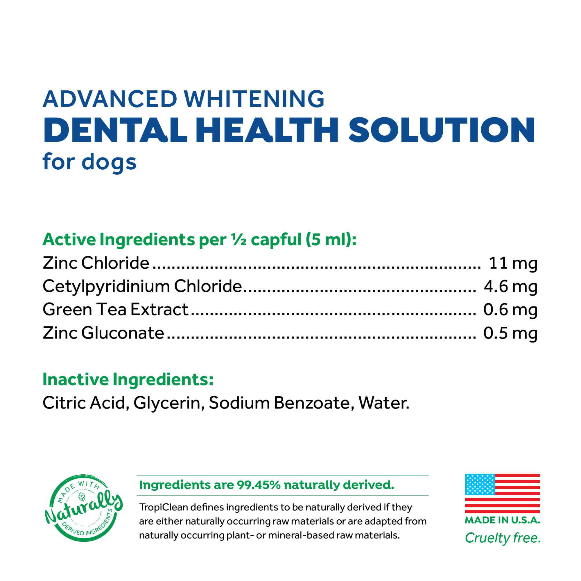 Advanced Whitening Dental Health Solution for Dogs