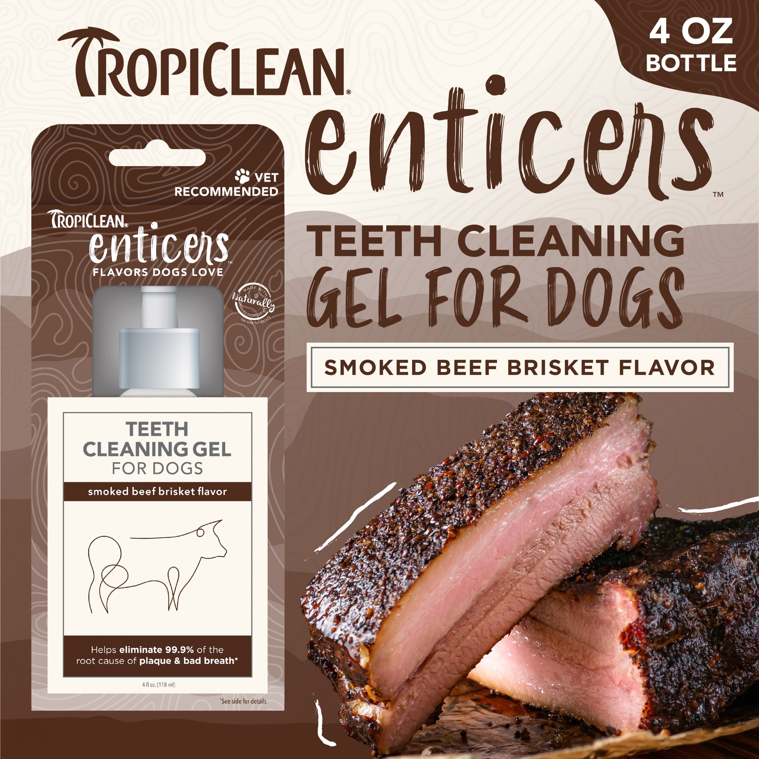 Teeth Cleaning Gel for Dogs – Smoked Beef Brisket flavor