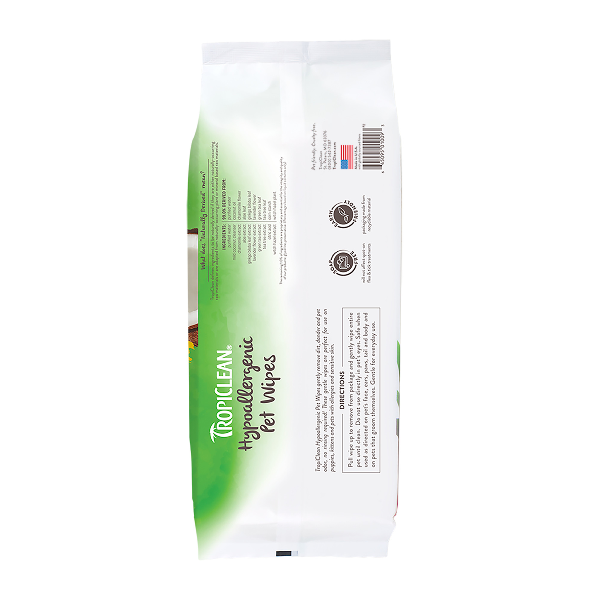 Gentle Coconut Hypoallergenic Pet Wipes