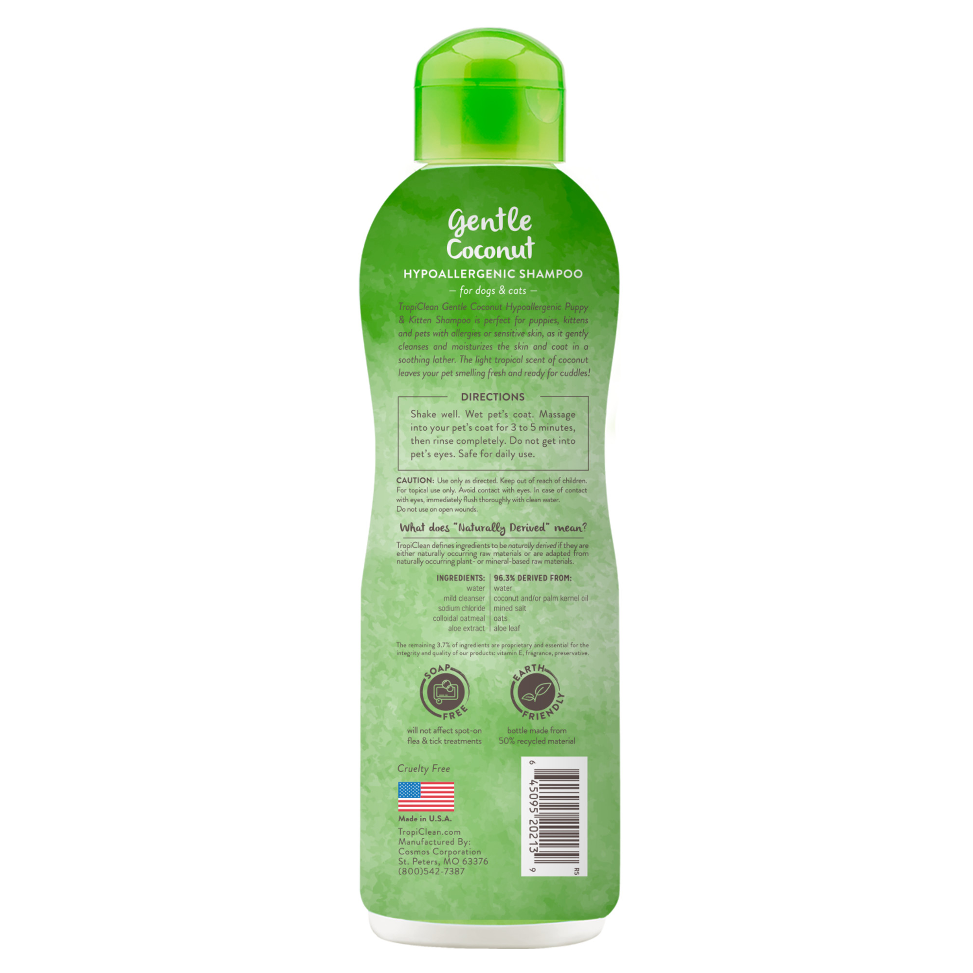 Gentle Coconut Hypoallergenic Shampoo for Puppies & Kittens