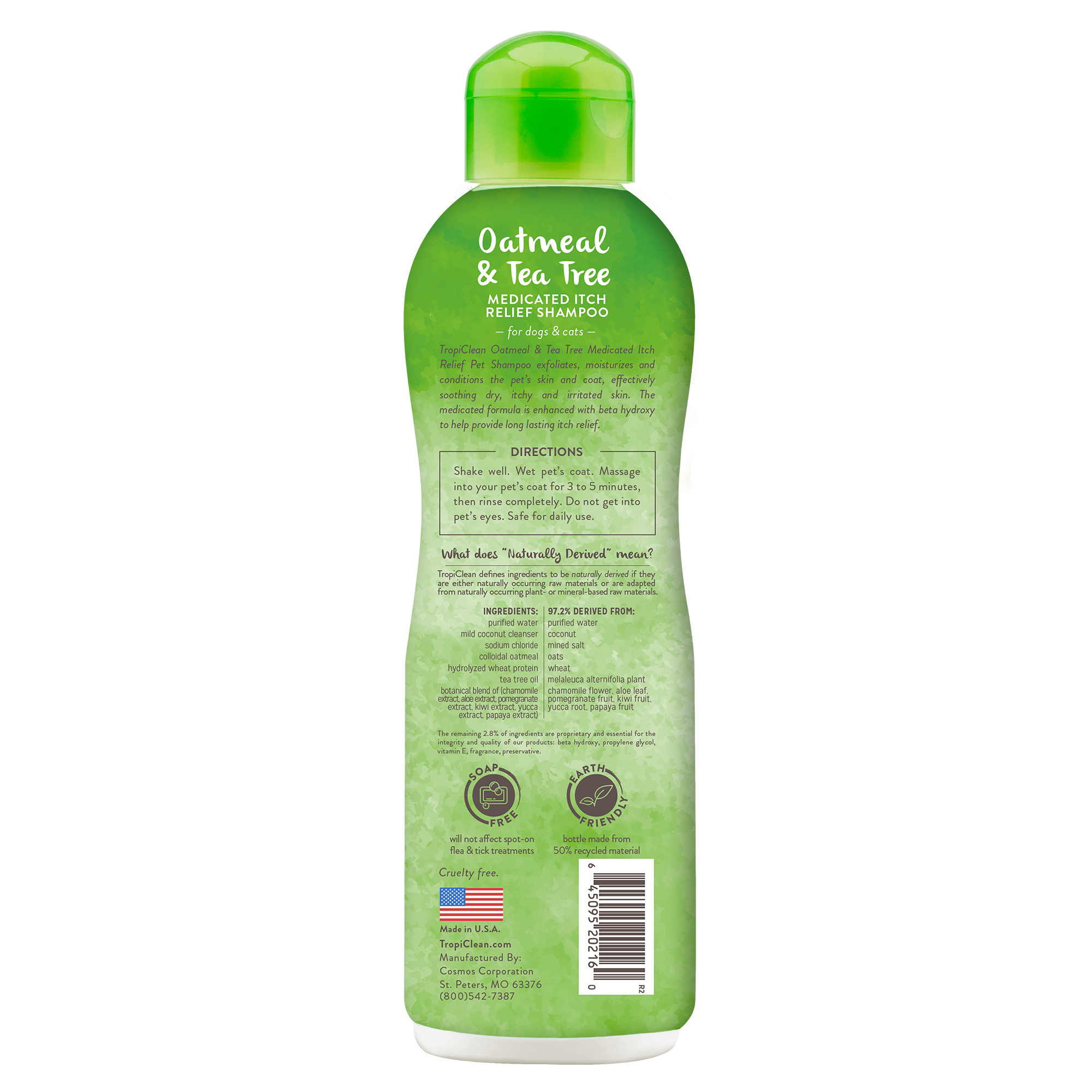 Oatmeal & Tea Tree Medicated Itch Relief Shampoo for Pets