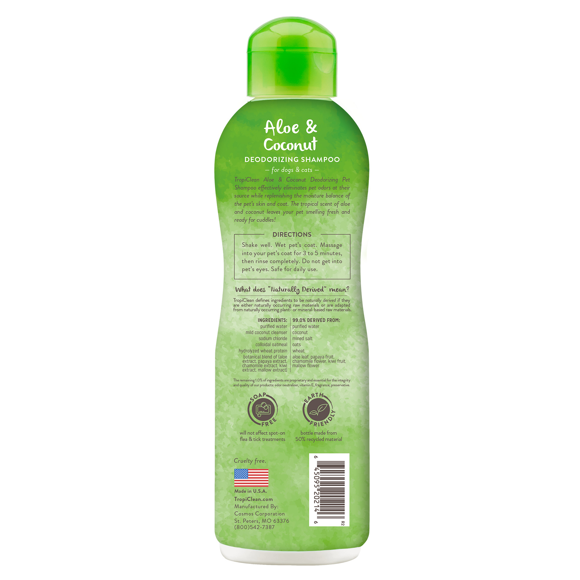 Aloe & Coconut Deodorizing Shampoo for Pets