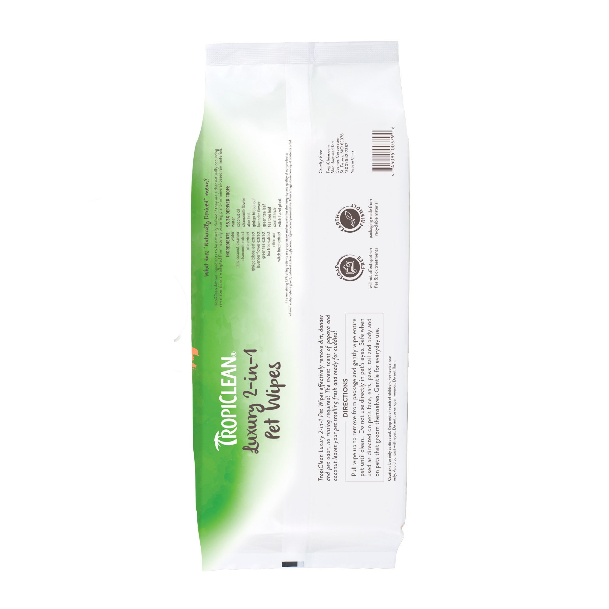 Papaya & Coconut Luxury 2-in-1 Pet Wipes