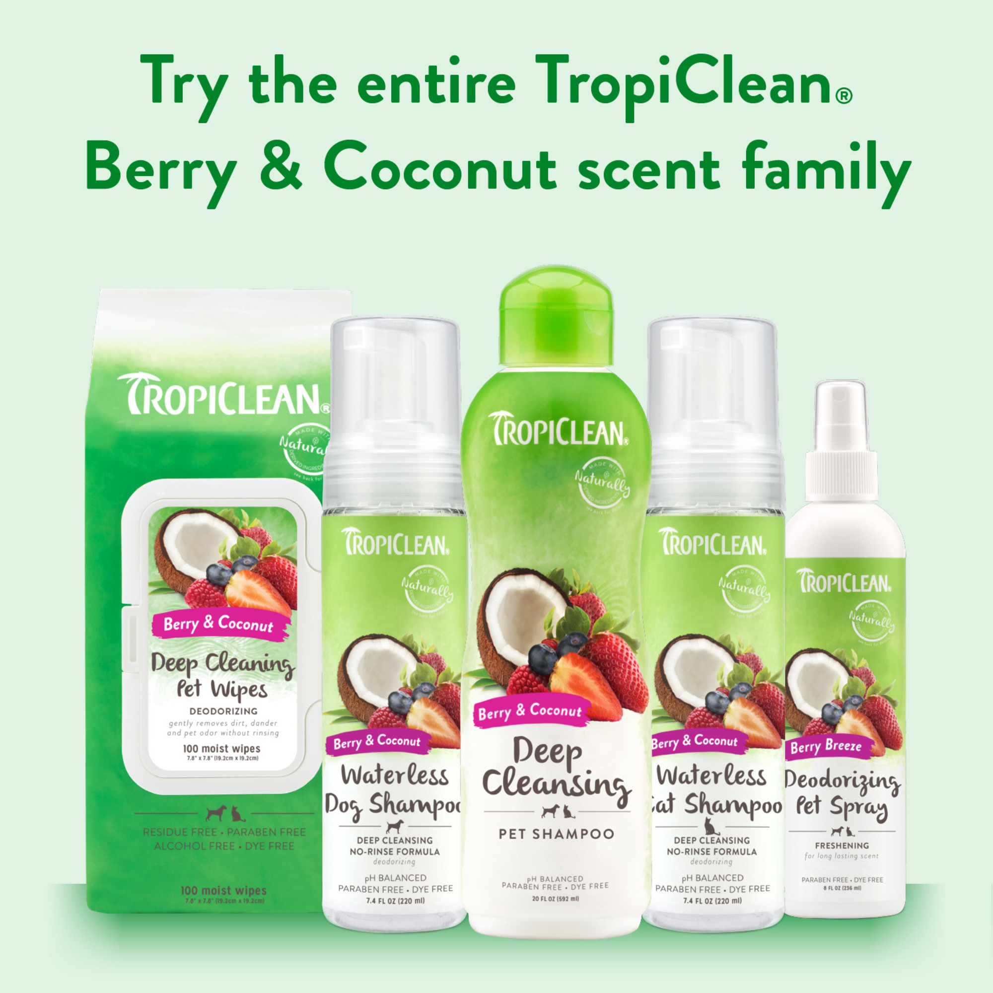 Berry & Coconut Deep Cleansing Waterless Shampoo for Cats