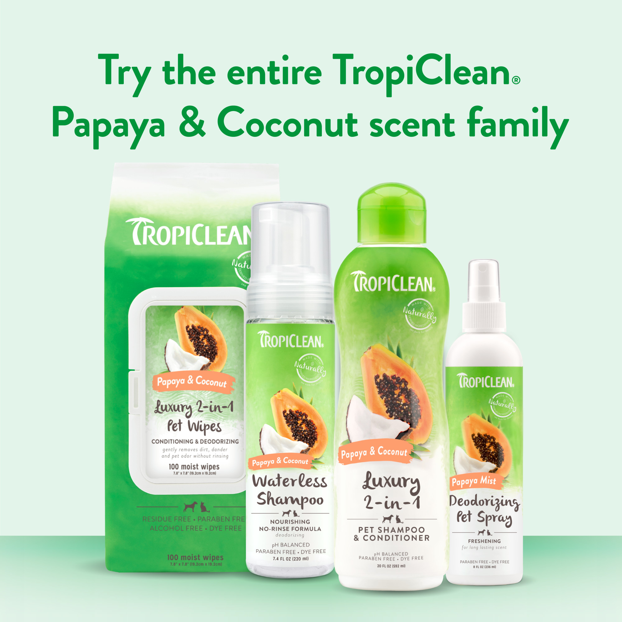 Papaya & Coconut Luxury 2-in-1 Pet Wipes