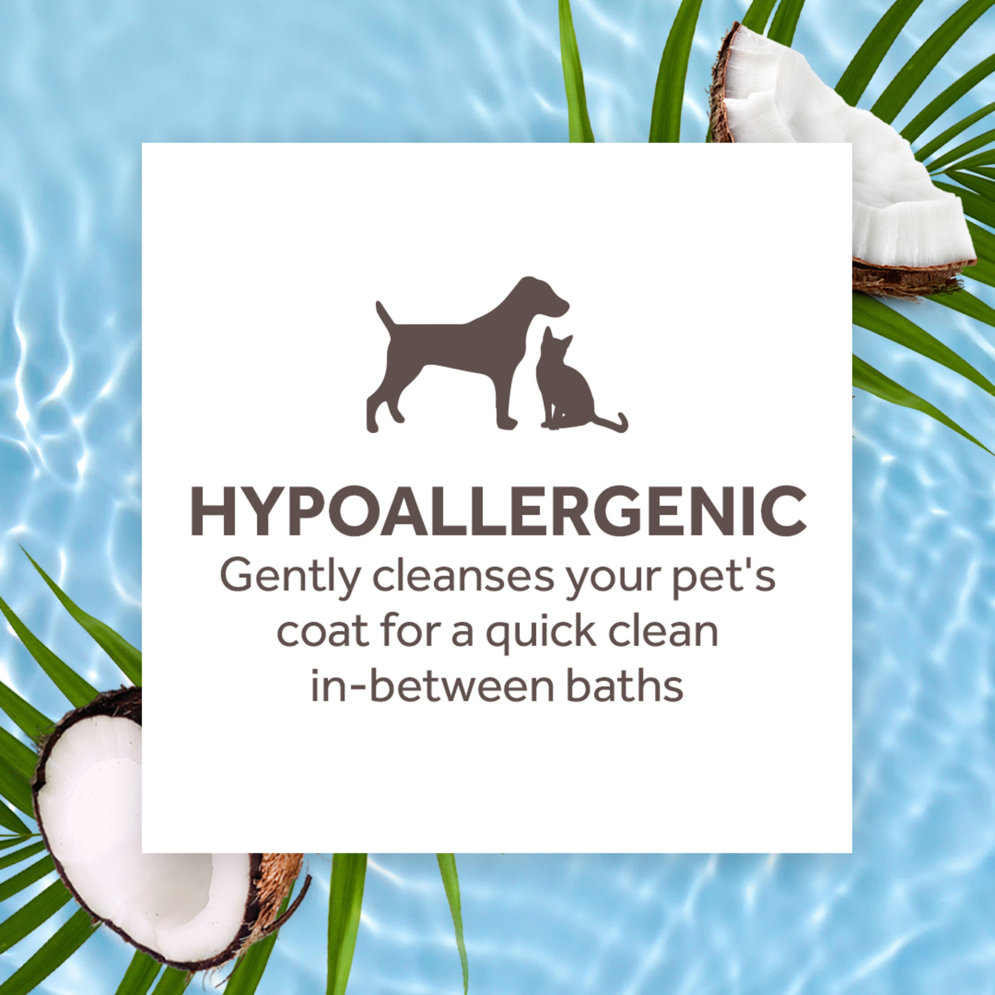Gentle Coconut Hypoallergenic Waterless Shampoo for Pets