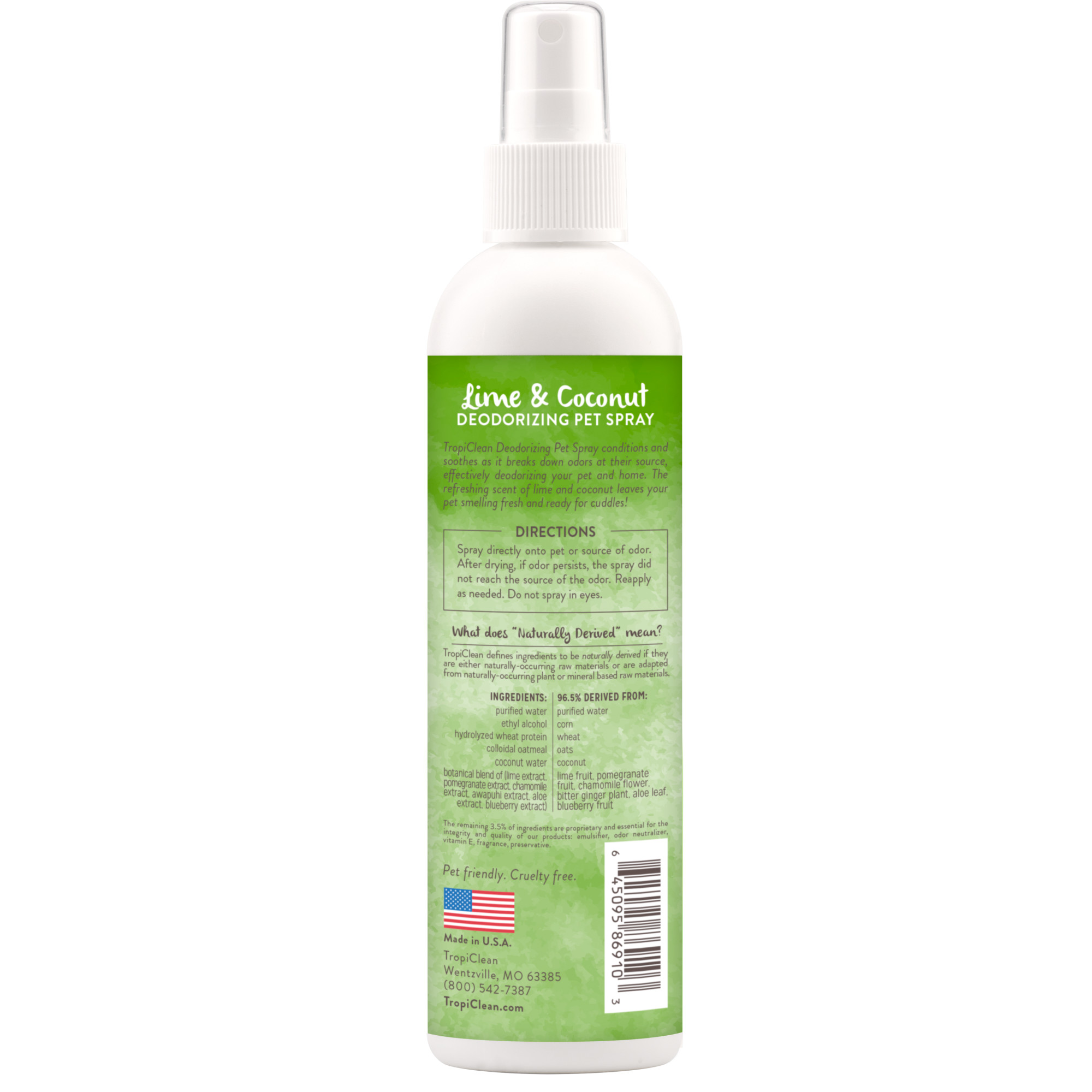 Lime & Coconut Deodorizing Pet Spray