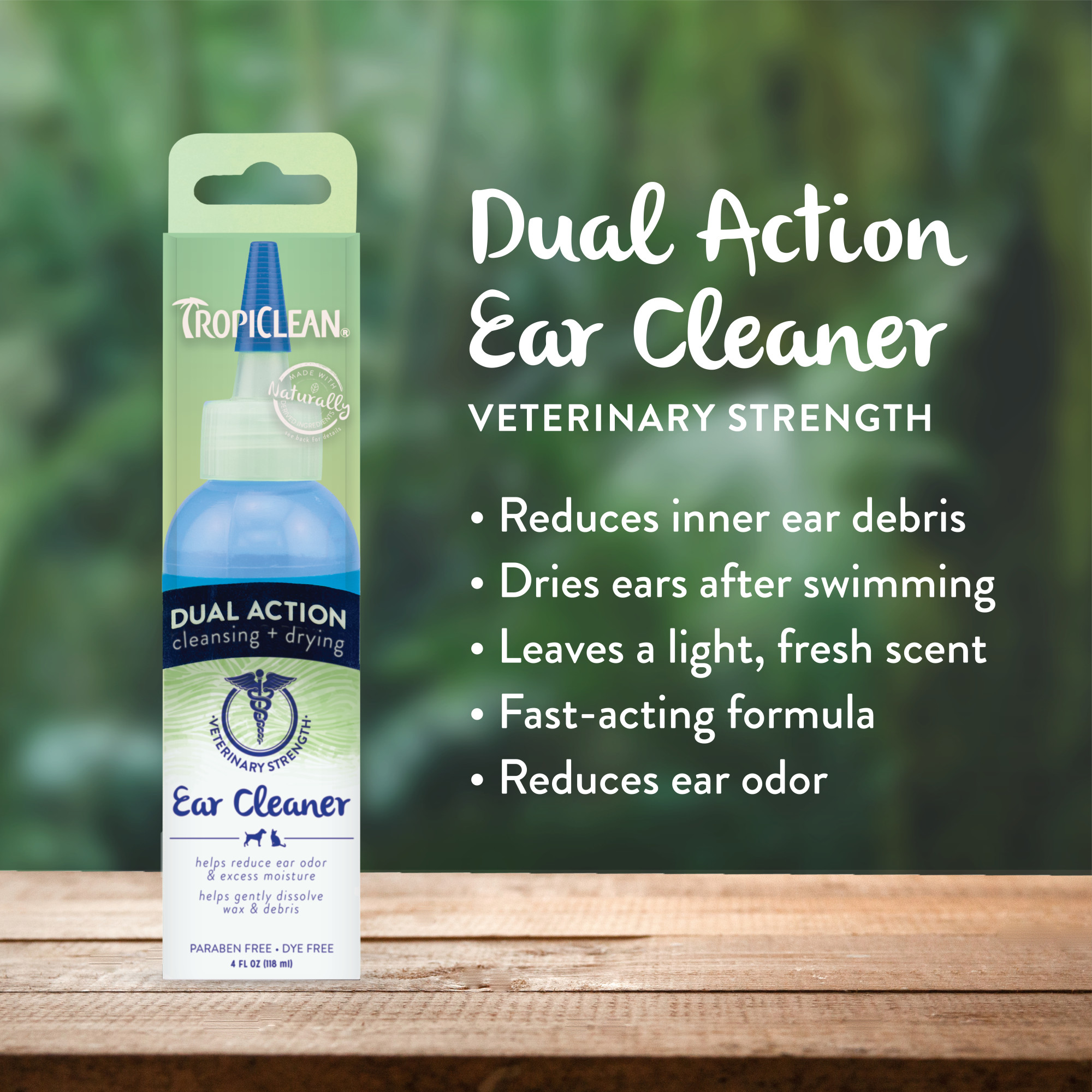 Dual Action Ear Cleaner for Pets