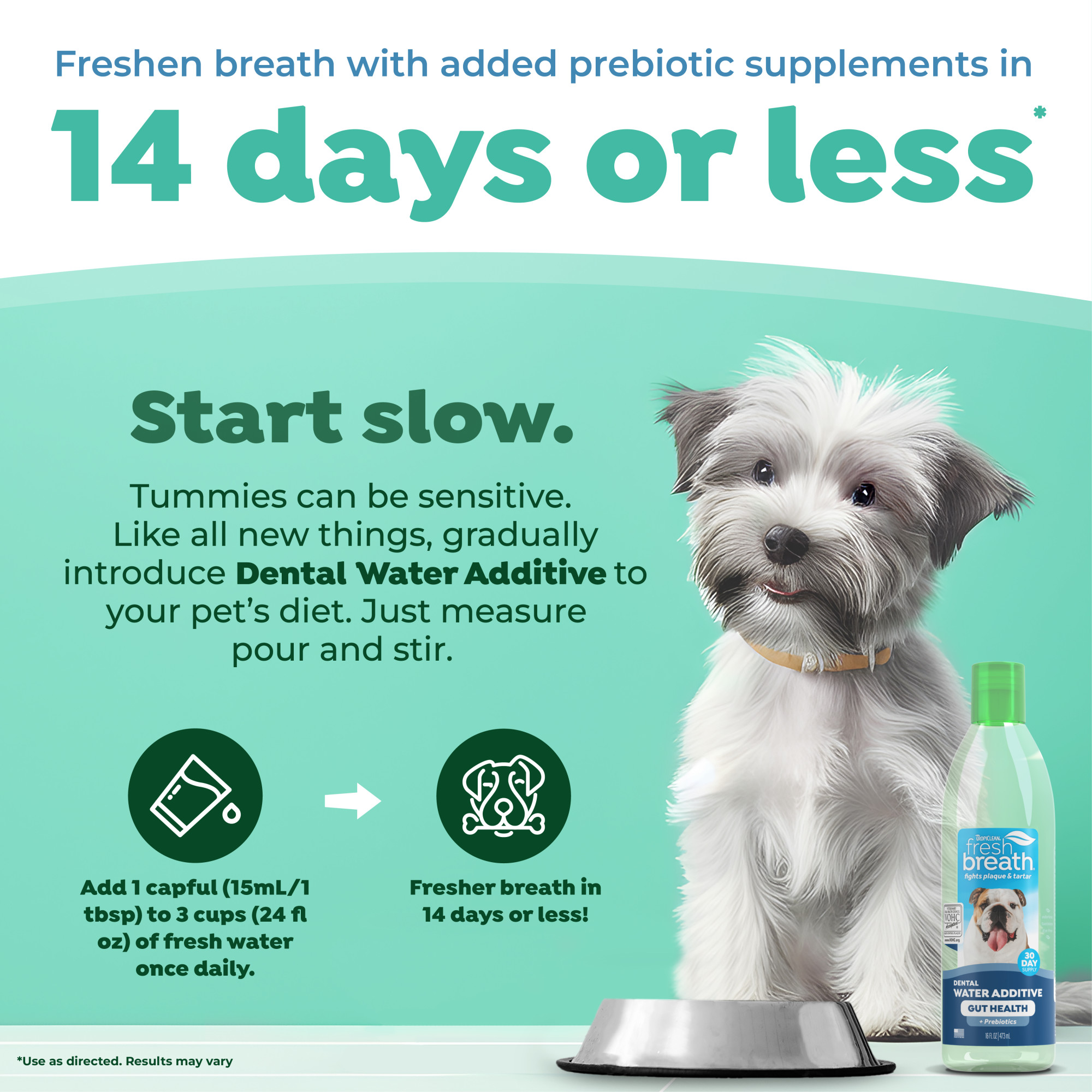 Dental Water Additive Plus Gut Support for Dogs