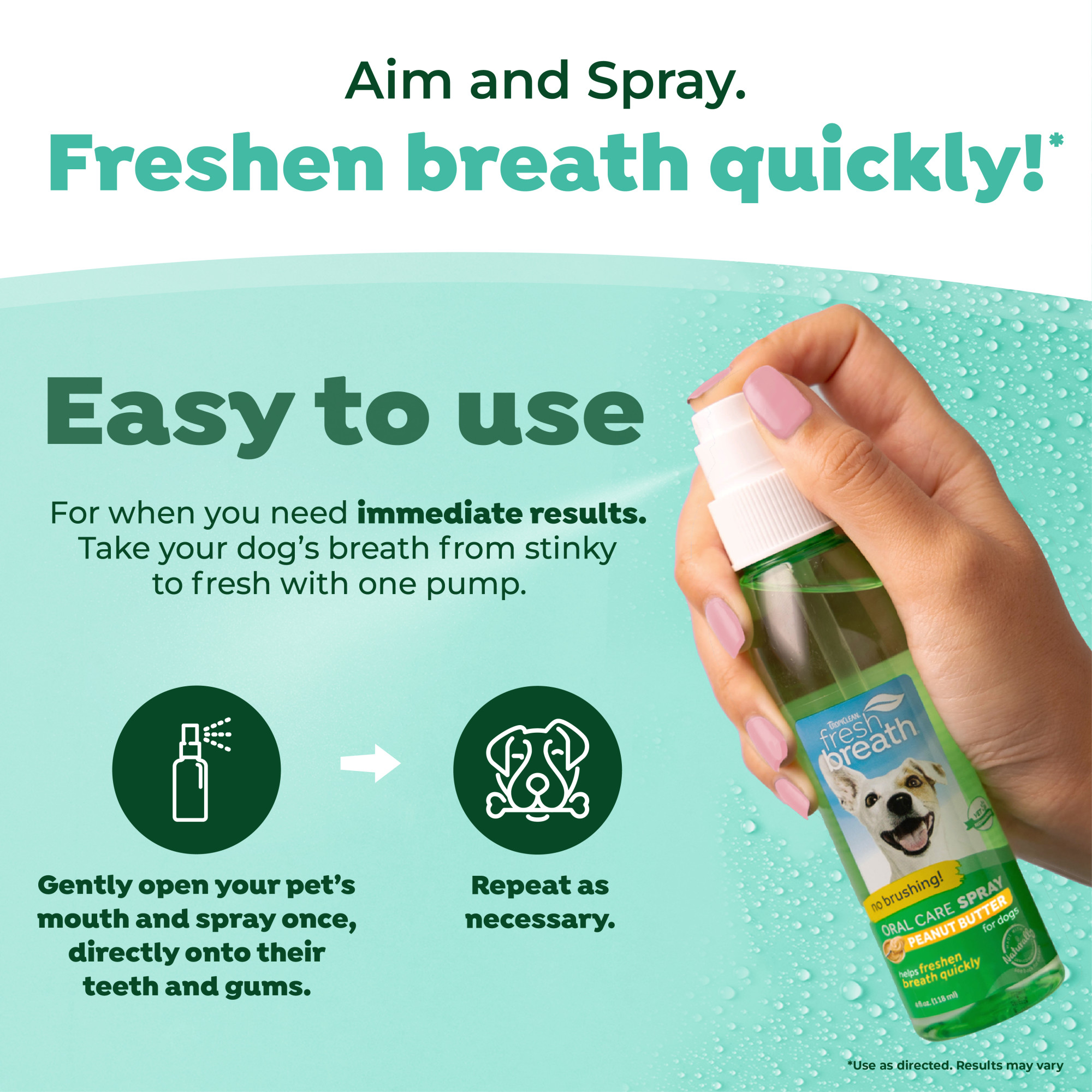 Oral Care Spray for Dogs – Peanut Butter Flavor