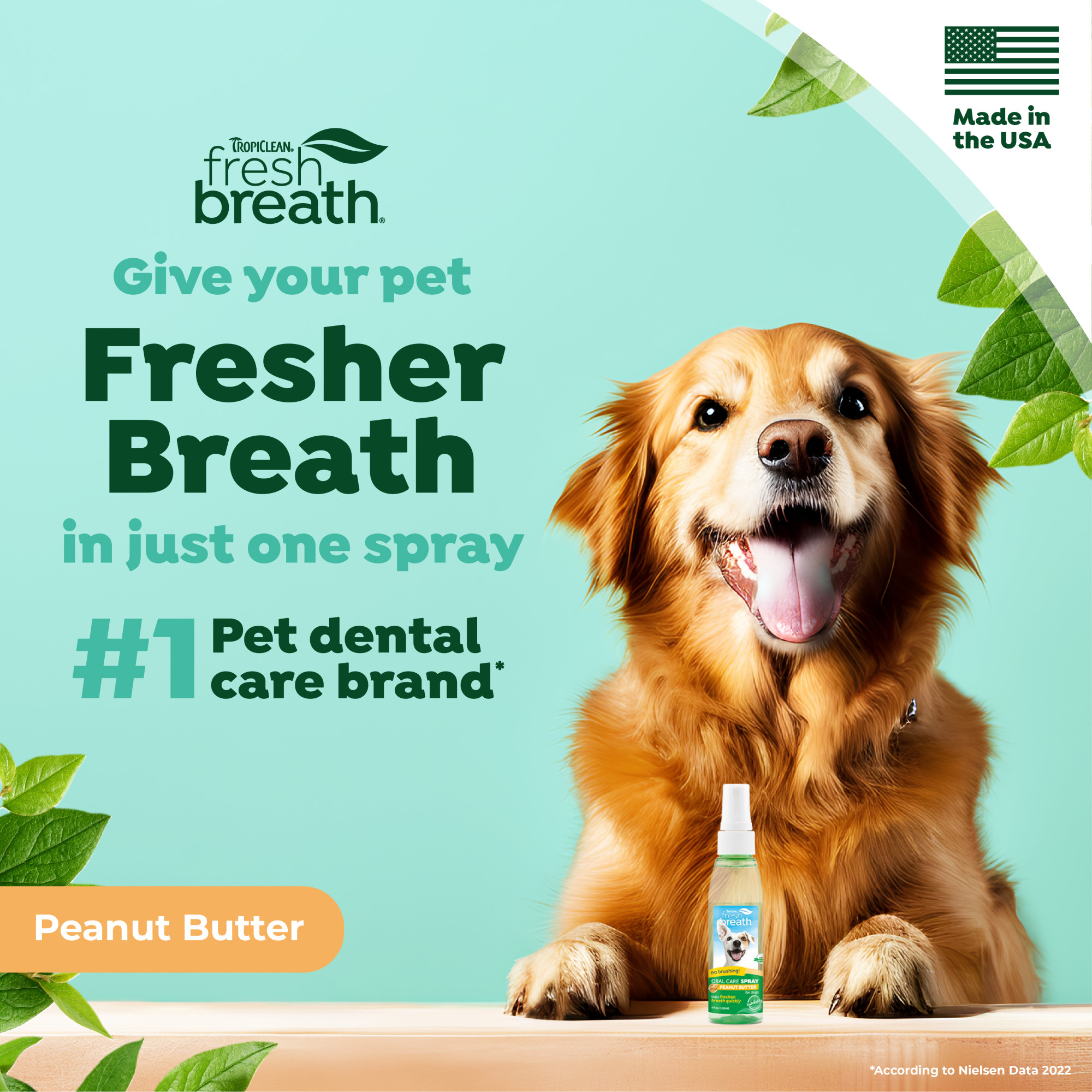 Oral Care Spray for Dogs – Peanut Butter Flavor