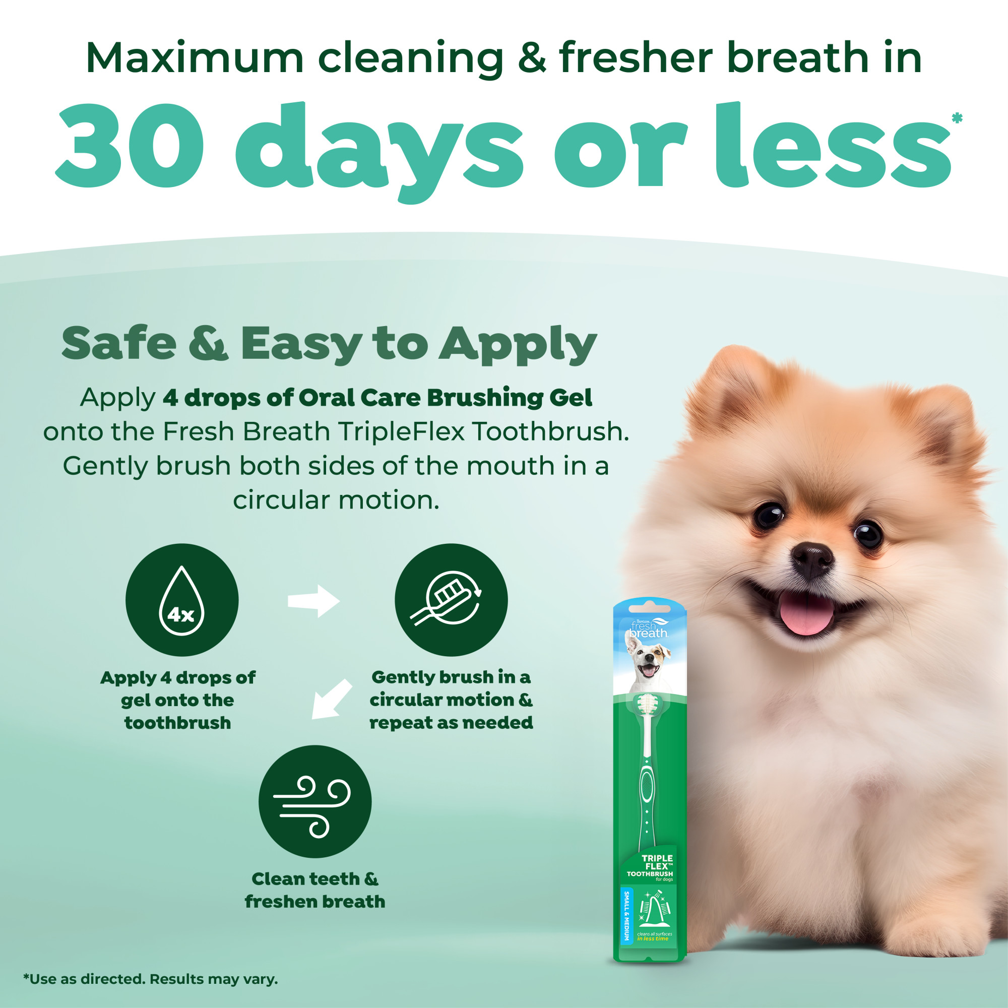 Tripleflex Toothbrush for Small/Medium Dogs